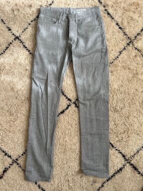 Gustin #142 Okayama GreyXGrey Selvedge Denim, Size 29 slim